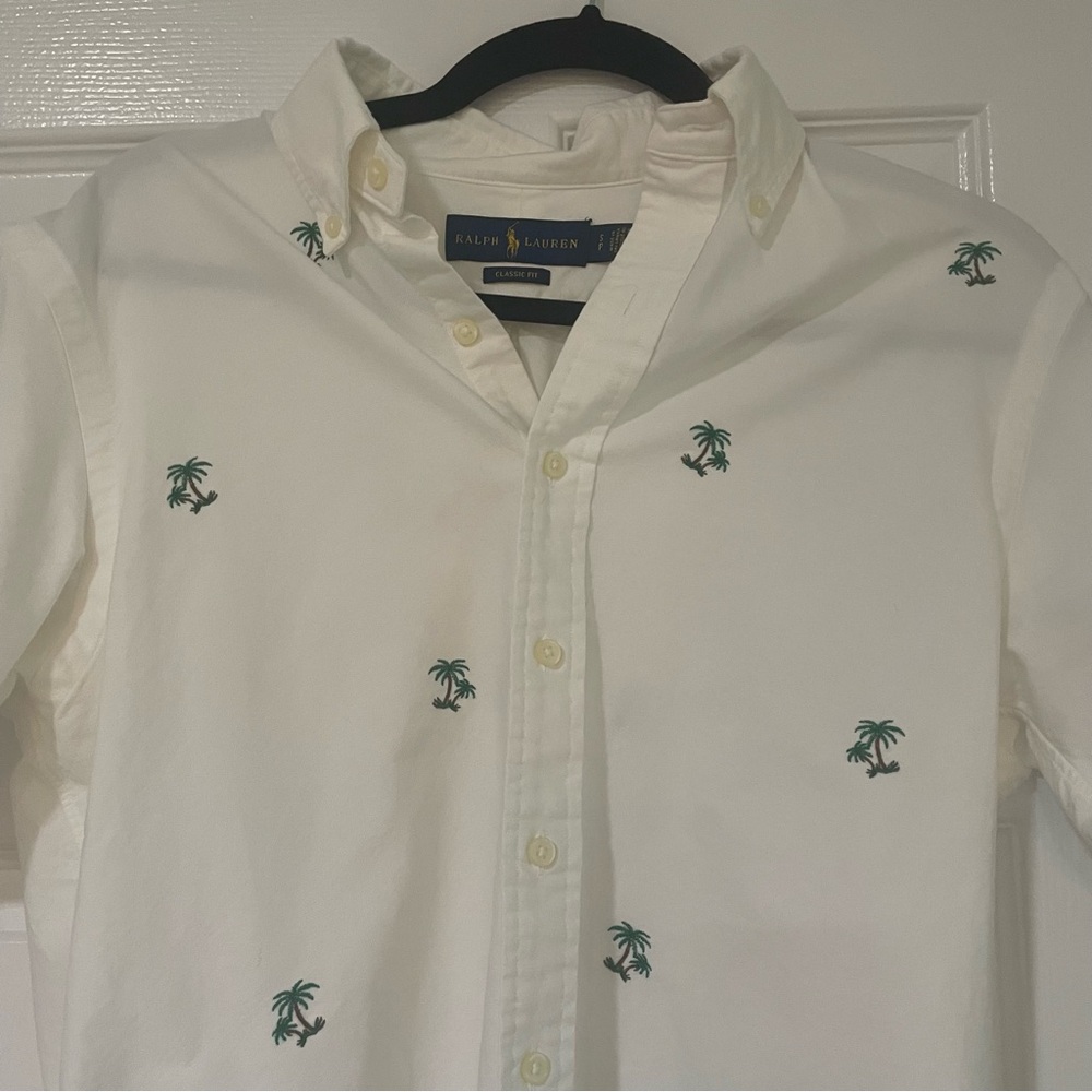 Ralph Lauren Men's Palm Tree Button Down Shirt